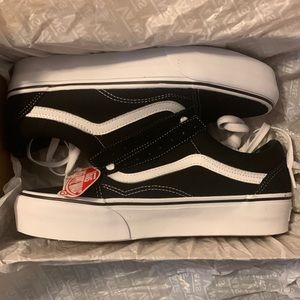 Vans Black Old School Platform Shoes